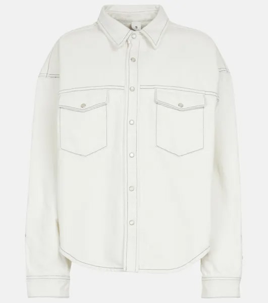 Джинсовая рубашка WARDROBE.NYC, белый