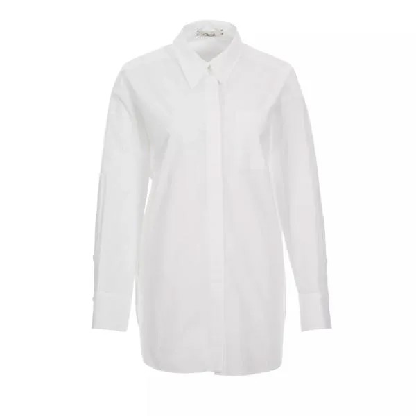 Блузка cotton coolness bluse 100 pure white Dorothee Schumacher, белый