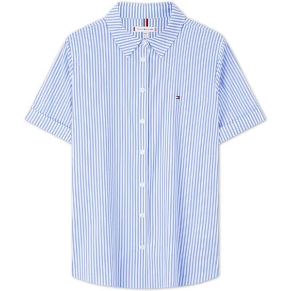 Женская рубашка Tommy Hilfiger, цвет Blue & White Stripes 03K