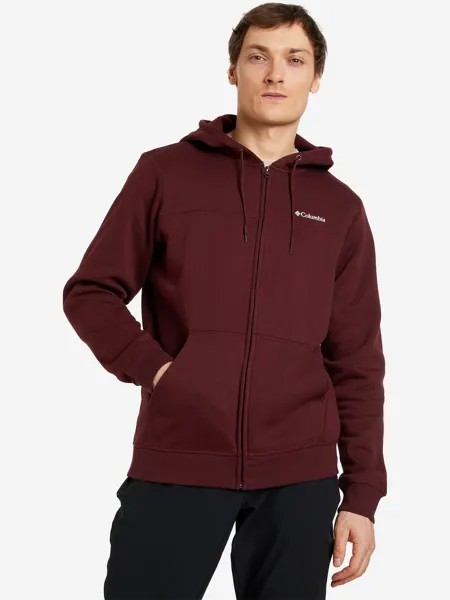 Толстовка мужская Columbia Logo Fleece FZ, Красный