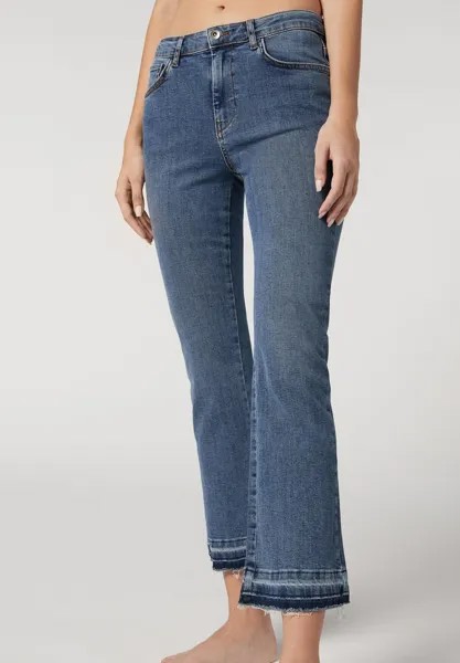 Расклешенные джинсы Calzedonia, синий