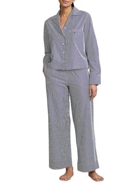 Полосатая длинная пижама Bailey Polo Ralph Lauren