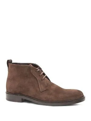 ВИНС. Мужские коричневые ботинки Chukka Comfort Brunswick с круглым носком на блочном каблуке 10,5 м