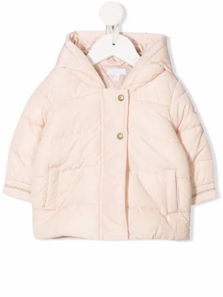 Chloé Kids пуховик с капюшоном