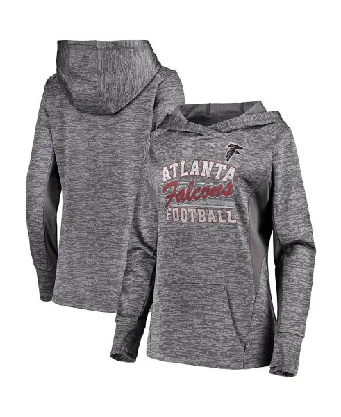 Женский серый пуловер с капюшоном Atlanta Falcons Showtime Quick Out Majestic, серый