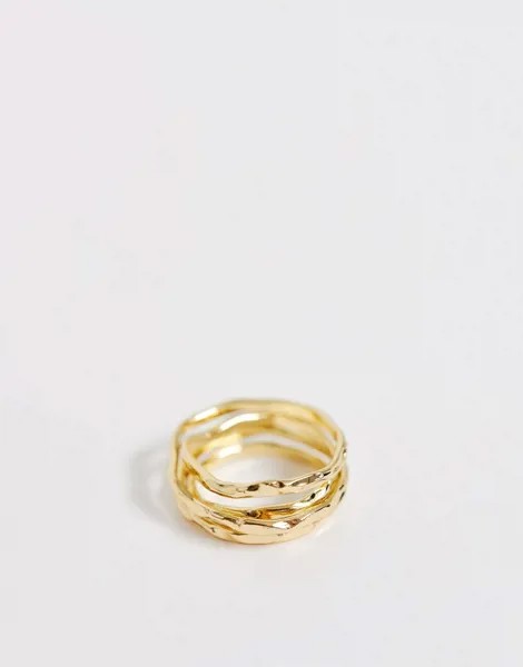 Составное кольцо Pieces-Золотой