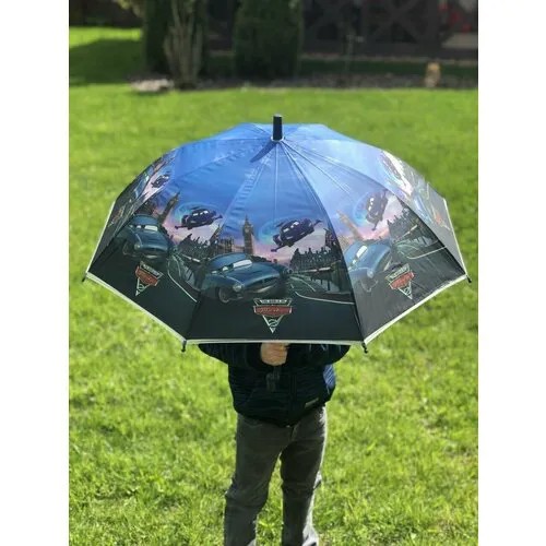 Зонт-трость Rain-Proof, серый, голубой