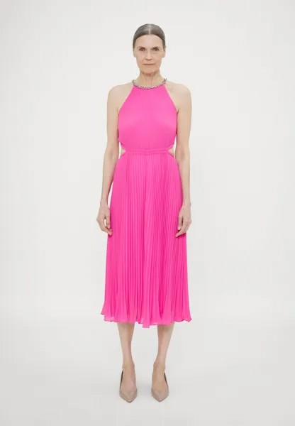 Коктейльное платье PLEATED CUT OUT MICHAEL Michael Kors, розовый