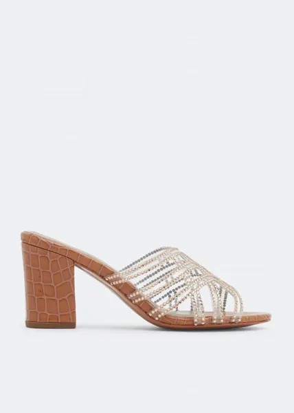 Сандалии NICOLI Hadie crystal sandals, оранжевый