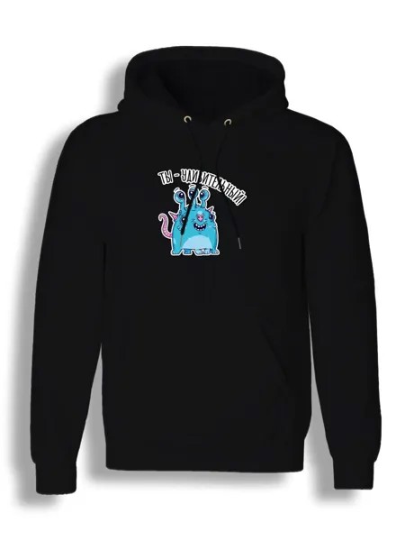 Худи унисекс СувенирShop Милые монстры/Прикол/Monster 6 черное XL