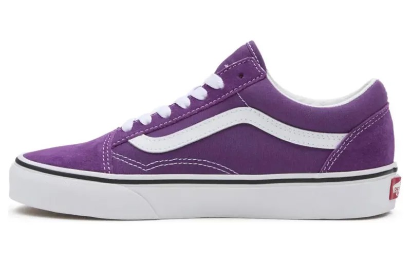 Кроссовки Vans Old Skool Skateboarding Shoes Unisex Low-top Lilac Purple/White, сиреневый/фиолетовый/белый