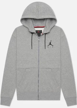 Мужская толстовка Jordan Jumpman Air Fleece Full-Zip Hoodie, цвет серый, размер XL