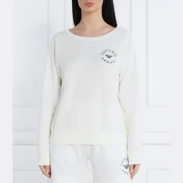 Толстовка обычного кроя Emporio Armani, белый
