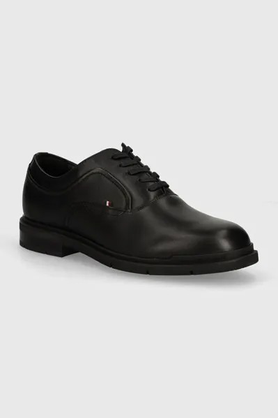 Кожаные туфли FLEXIBLE HILFIGER LTH OXF SHOE Tommy Hilfiger, черный