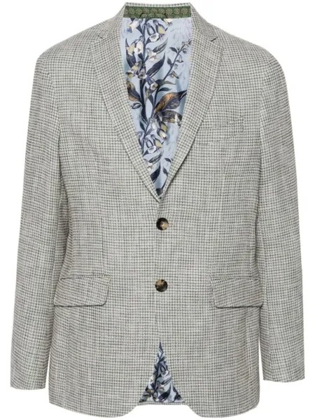 ETRO жаккардовый однобортный пиджак, нейтральный цвет