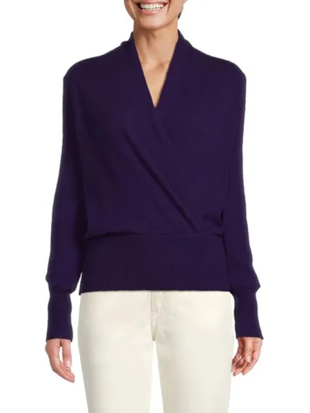 Кашемировый свитер Surplice Sofia Cashmere, цвет Dark Purple