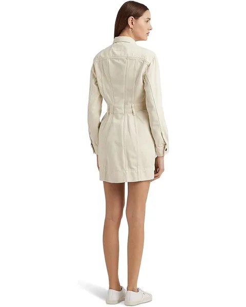 Платье LAUREN Ralph Lauren Denim Shirtdress, цвет Cream Wash