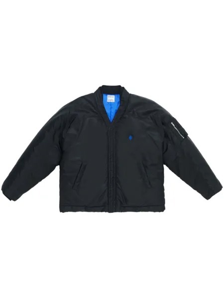 Marcelo Burlon County of Milan бомбер с вышитым логотипом, синий