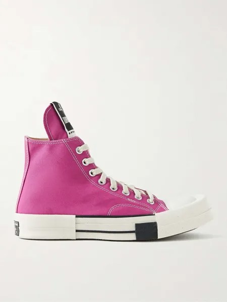 Высокие парусиновые кроссовки Converse DRKSHDW TURBODRK Chuck 70 RICK OWENS, розовый