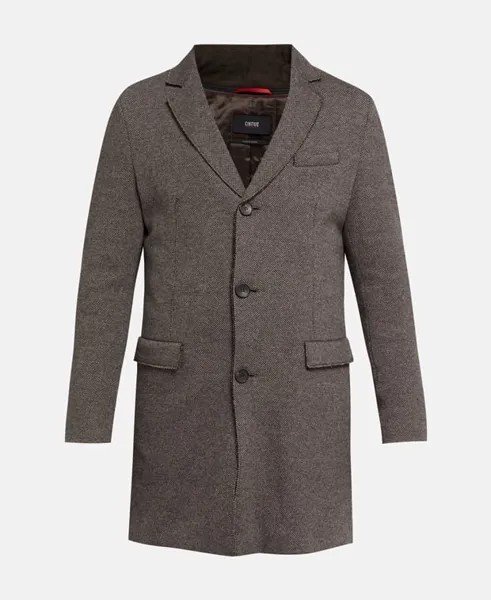 Шерстяное пальто Cinque, серо-коричневый