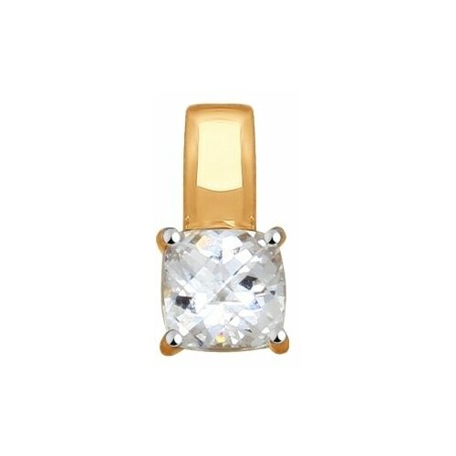 Подвеска из золота со Swarovski Zirconia яхонт Ювелирный Арт. 166404