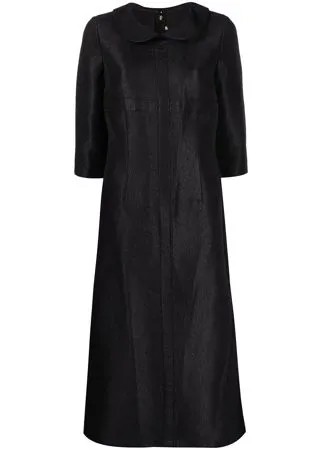 Comme Des Garçons Comme Des Garçons фактурное платье миди с короткими рукавами