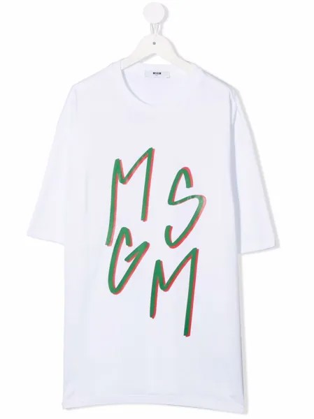 MSGM Kids футболка с логотипом