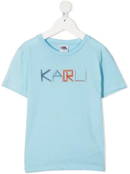 Karl Lagerfeld Kids футболка с принтом