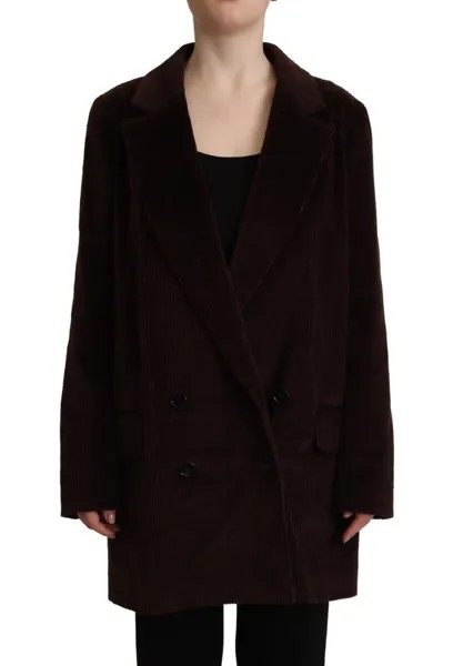 Куртка DOLCE - GABBANA Бордо Вельветовый хлопковый пиджак оверсайз IT40/S $2000