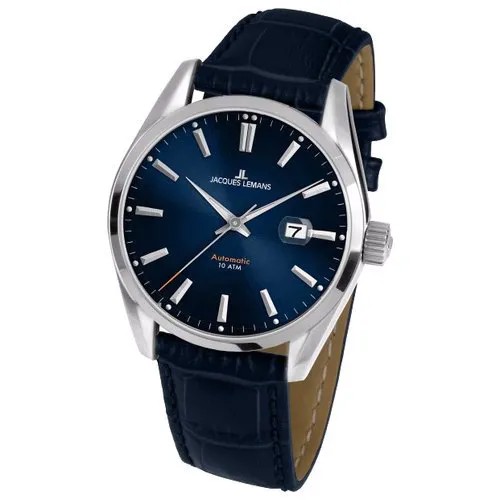 Наручные часы JACQUES LEMANS Classic 1-1846B, синий, серебряный