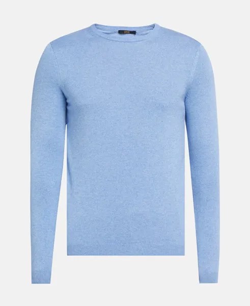 Кашемировый пуловер Cavalli Class, светло-синий
