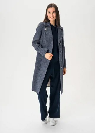 Пальто женское ElectraStyle 3-6040-317 синее 50
