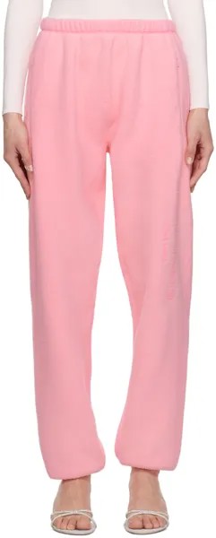 Розовые брюки для отдыха с тиснением Alexander Wang