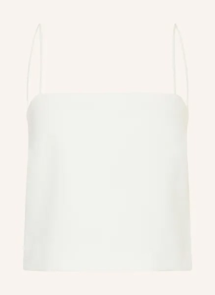 Укороченный топ из твида Claudie Pierlot, экрю