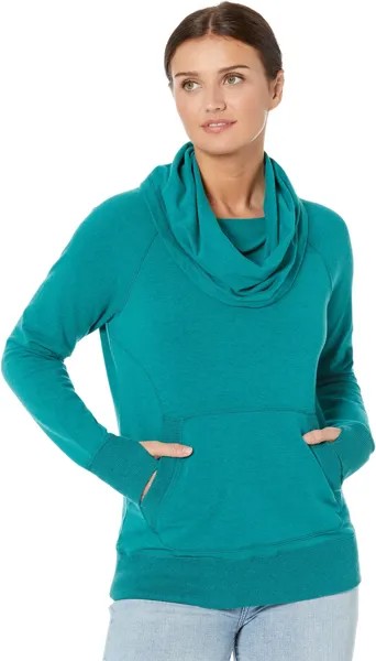 Уютный пуловер Petite Bean's L.L.Bean, цвет Warm Teal Heather