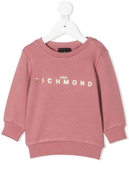 John Richmond Junior толстовка с круглым вырезом и логотипом