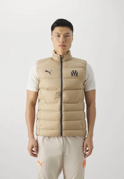 Жилет OLYMPIQUE DE MARSAILLE CASUALS VEST Puma, цвет sand dune/granola