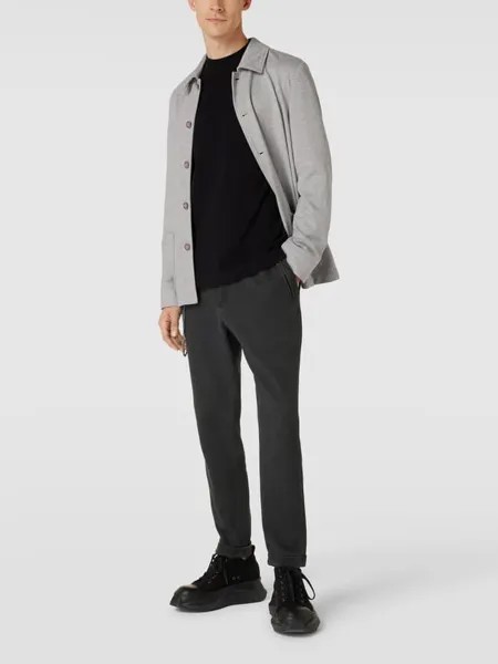 Куртка-рубашка с узором по всей поверхности Christian Berg, светло-серый