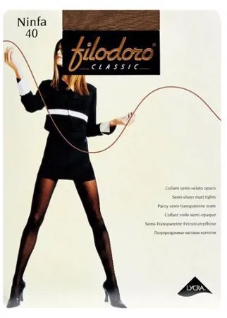 Колготки Filodoro Classic Ninfa 40 den, размер 4-L, glace (коричневый)