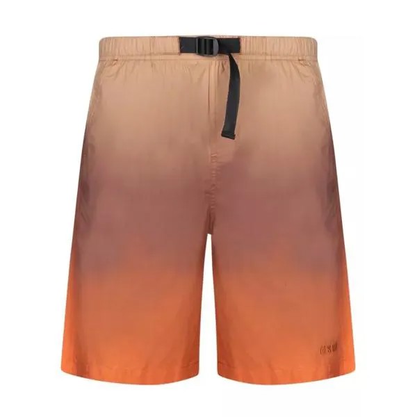 Шорты cotton bermuda shorts brown Msgm, коричневый
