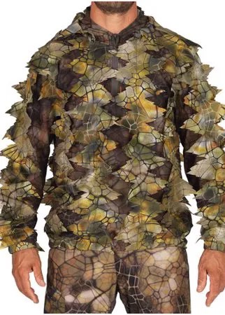 Куртка муж. 3D камуфляжная маскировочная, размер: L/XL, цвет: Камуфляж SOLOGNAC Х Декатлон