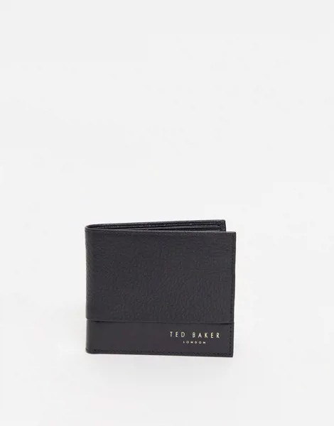 Бумажник из разных видов кожи Ted Baker-Черный цвет