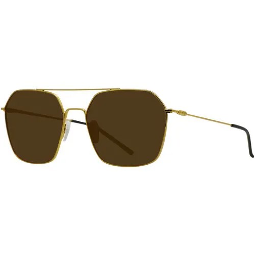 Солнцезащитные очки Forever, шестиугольные, оправа: металл, для женщин, золотой