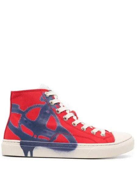 Vivienne Westwood высокие кеды Plimsoll, красный