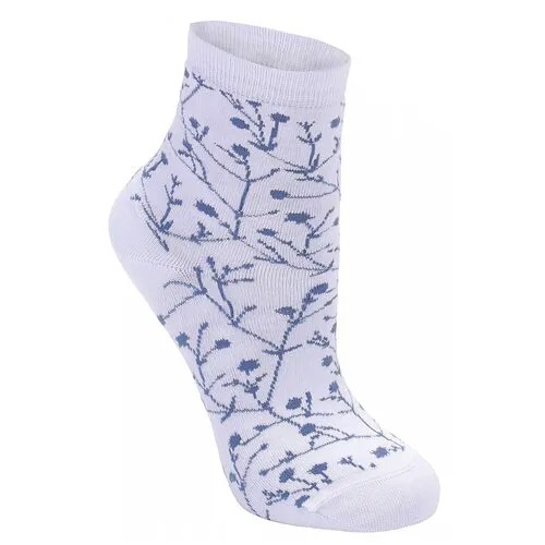 Носки женские Collonil Casual 8-112 белые с синим 3638