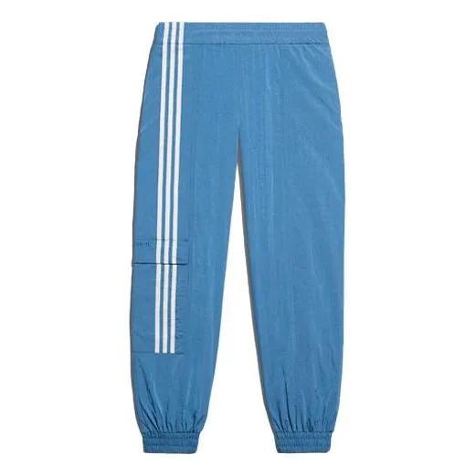 Спортивные штаны adidas originals Ivp Nyl Pn 4all Athleisure Casual Sports Stripe Bundle Feet Long Pants Couple Style Blue, синий