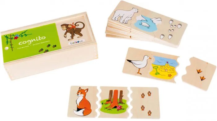 Деревянная игрушка Beleduc развивающая Когнито-Животные
