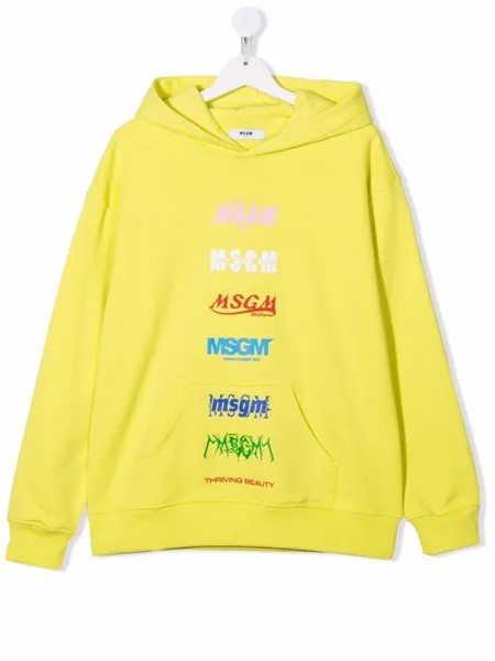 MSGM Kids худи с графичным принтом
