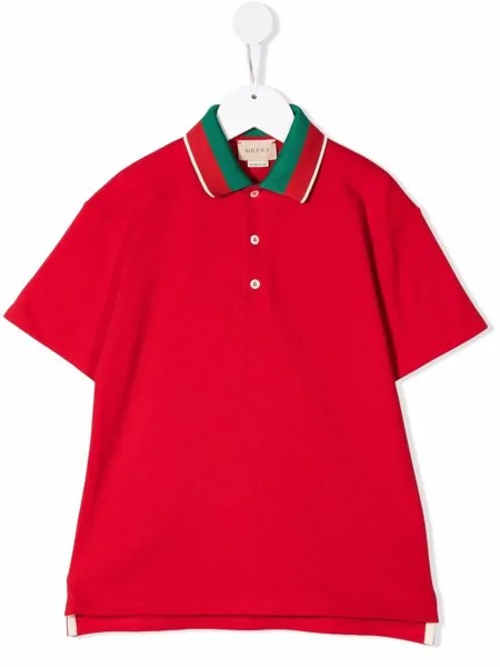 Gucci Kids рубашка поло с короткими рукавами