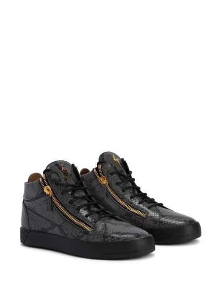 Giuseppe Zanotti высокие кеды Frankie, серый